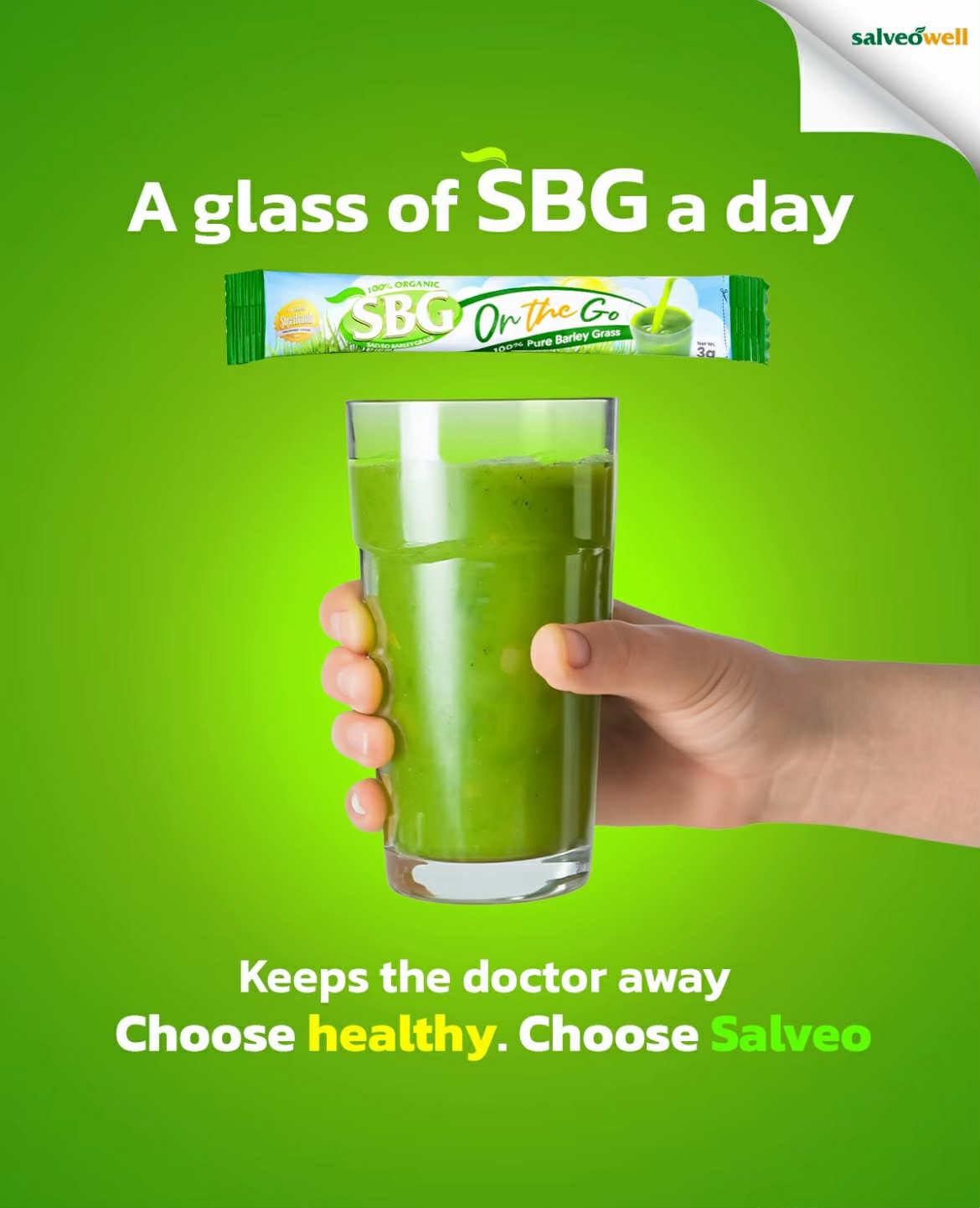 Salveo Organic Barley Grass – SBG Trial Pack (80g) | 🌟 Daily Greens for 💚 Health, ⚡ Energy & 🏋️‍♀️ Vitality